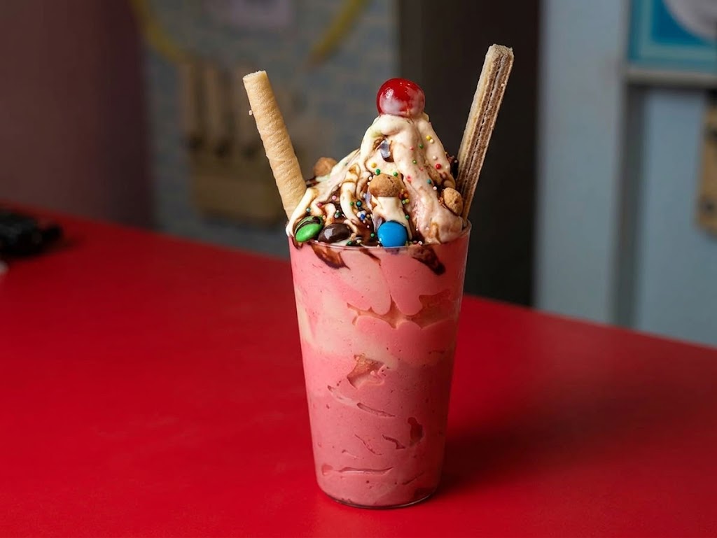 Fresh soft-serve ice cream and grilled shawarma prepared at Creamy Treat Global